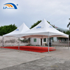 出口加纳 铝合金6x12米广告印刷双尖顶活动帐篷
