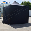 工厂批发可租赁3x3米黑色PVC可移动广告宣传折叠帐篷