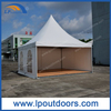 5X5米室外展览活动锥顶帐篷带木地板