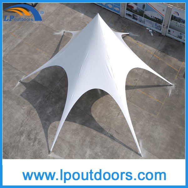 12米室外白色PVC单顶蜘蛛篷