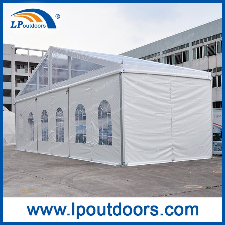 15m户外透明盖布可容纳500人活动篷房