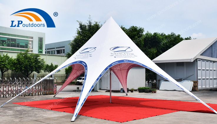 12m铝合金星型帐篷用于豪华车展派对活动.jpg