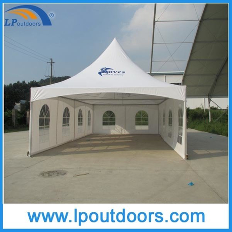 半包围 PVC透明窗 可定制尺寸白色宝塔帐篷